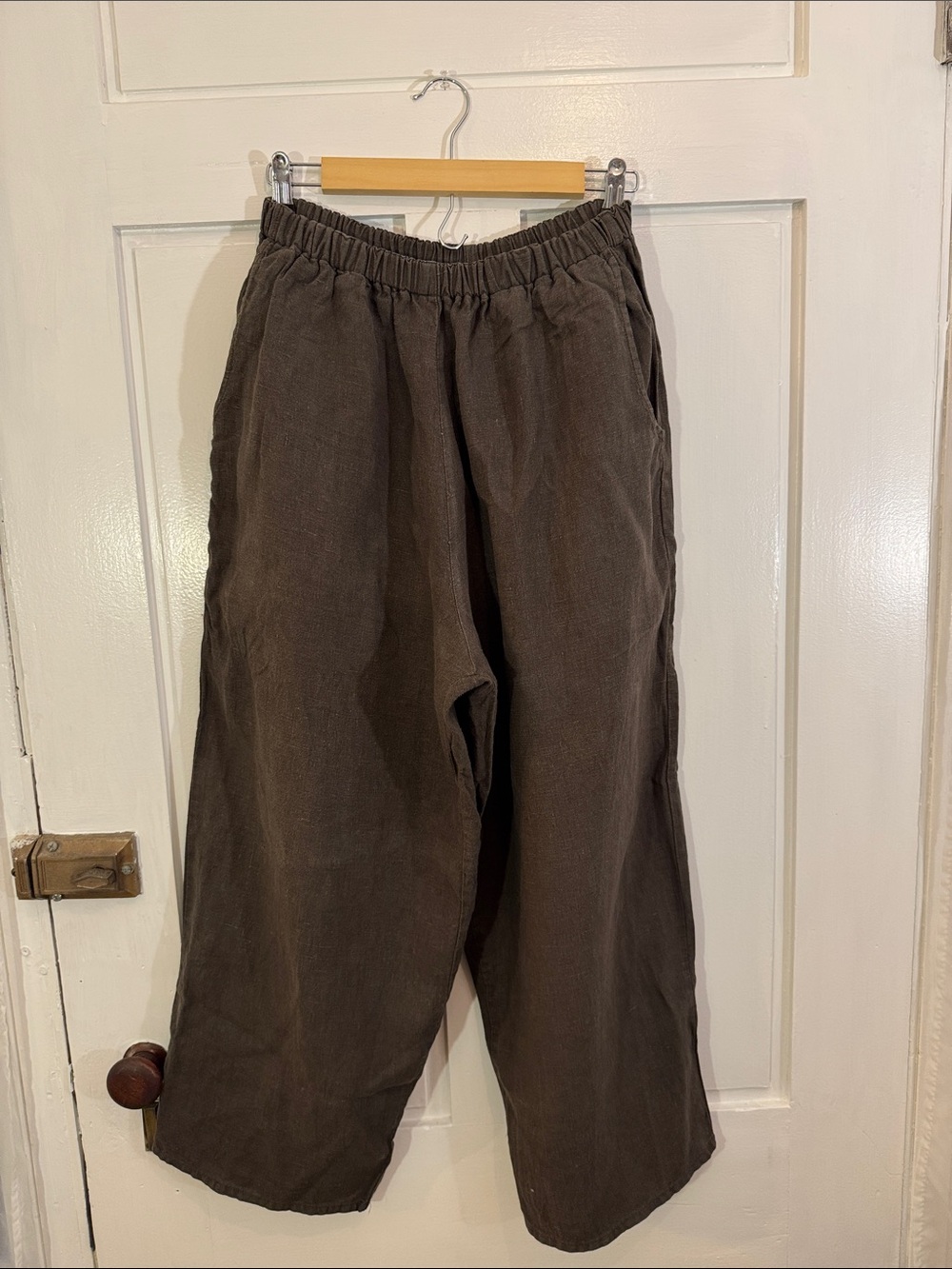 FLAX Women’s 100% Linen Cropped Pants